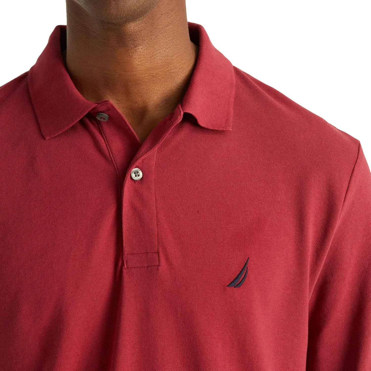 Nautica Men's Classic Fit Long-Sleeve Deck Polo