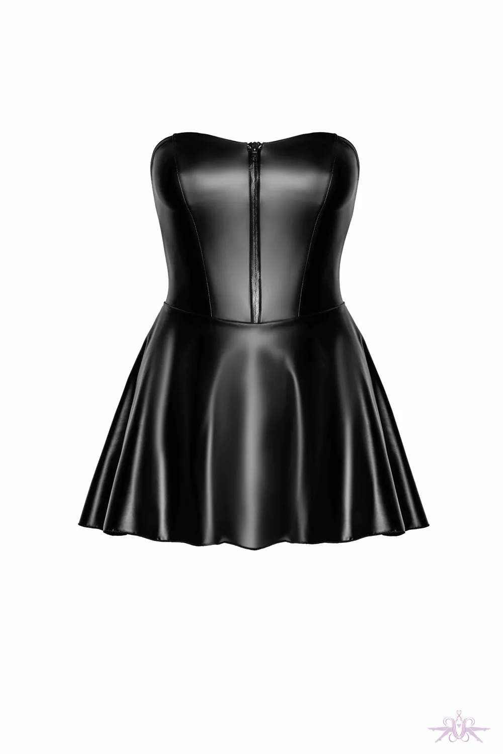 Noir Handmade Dreamer Wetlook Corset Mini Dress