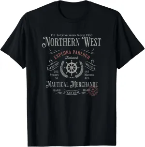 Northern West Nautical Explorers, Ocean Wave Shipper Fantasy T-Shirt