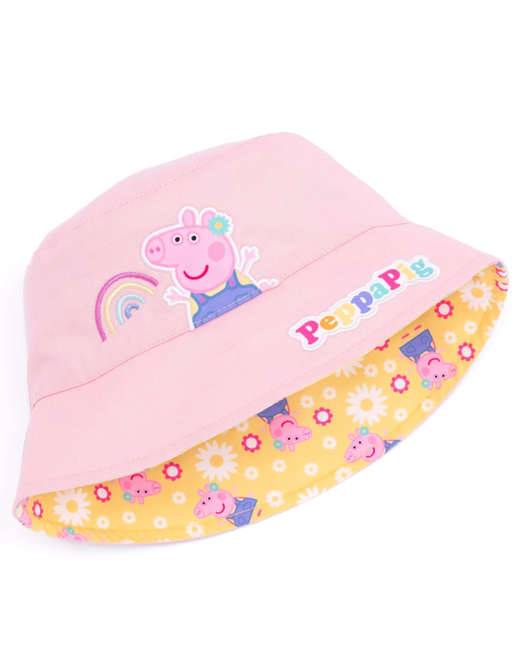 Peppa Pig Girls Reversible Bucket Sun Hat