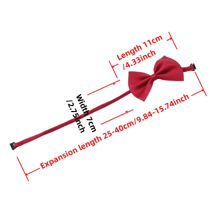 Pet Bowtie Collar Stylish and Adjustable Fashion for Dogs