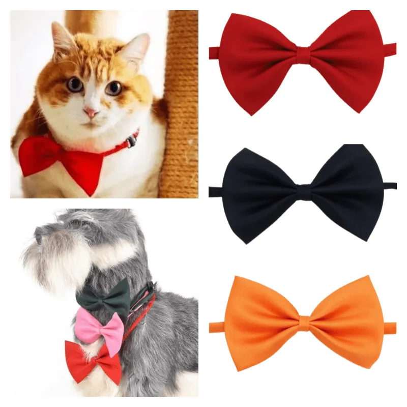 Pet Bowtie Collar Stylish and Adjustable Fashion for Dogs