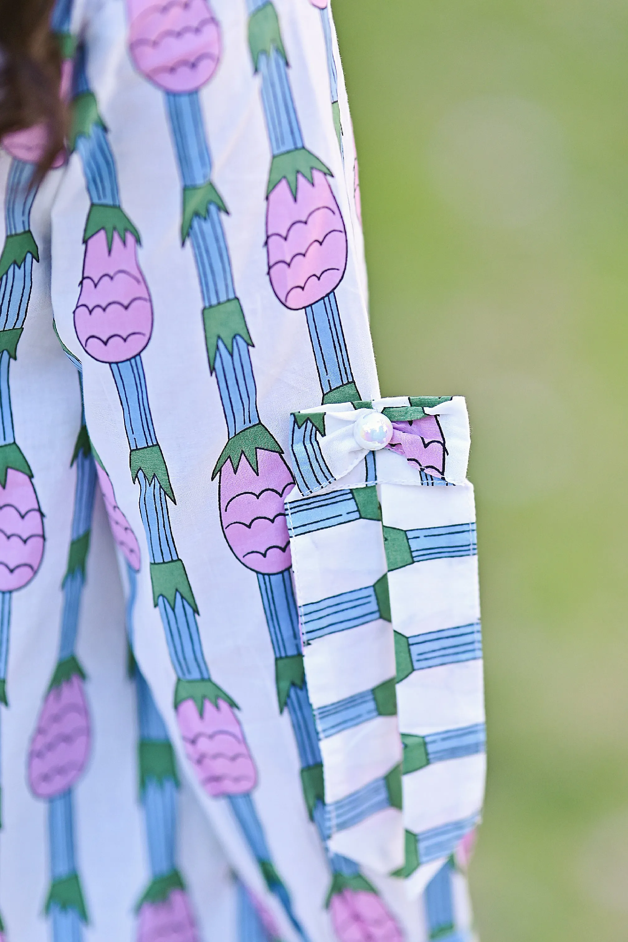 Pineapple Stripes Cotton Top