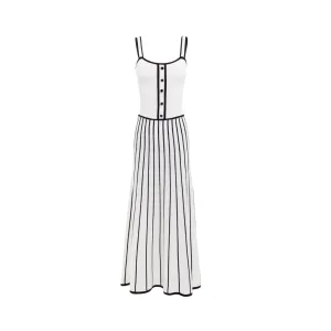 Pre Order:  Striped Backless Knitted Dress