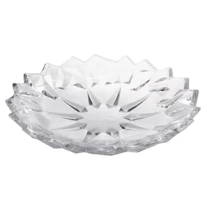 Premium Crystal Quality Serving Plate - Ideal Wedding or Housewarming Decoration - 10" Diameter
