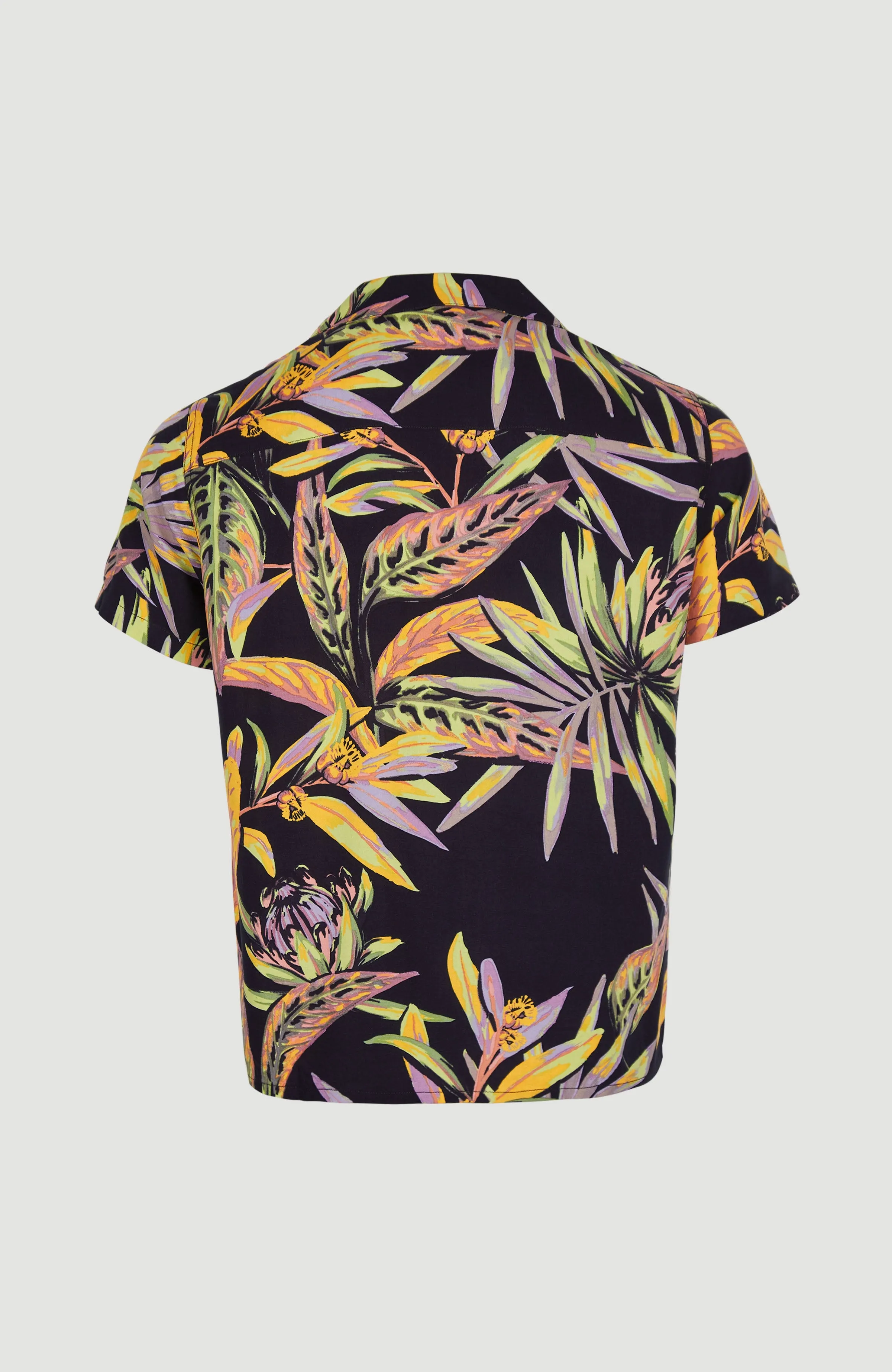 Print Shirt | Black Tropical Flower