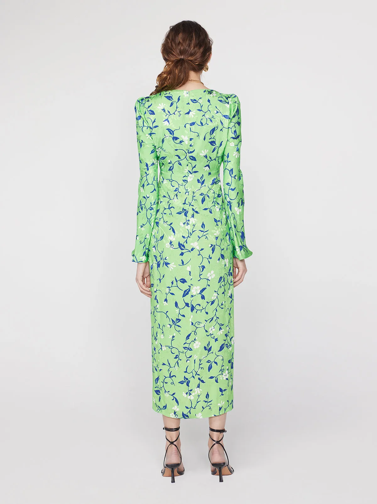 Rhonda Green Vine Print Dress
