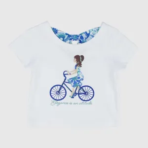 Riding A Bicycle Short-Sleeved T-Shirt