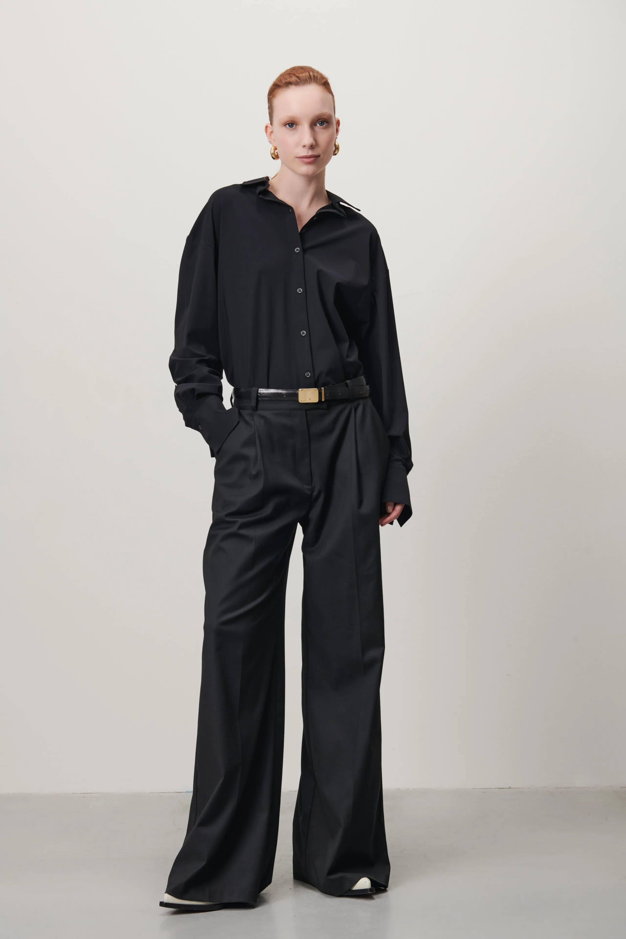 Sally Blouse Technical Jersey | Black