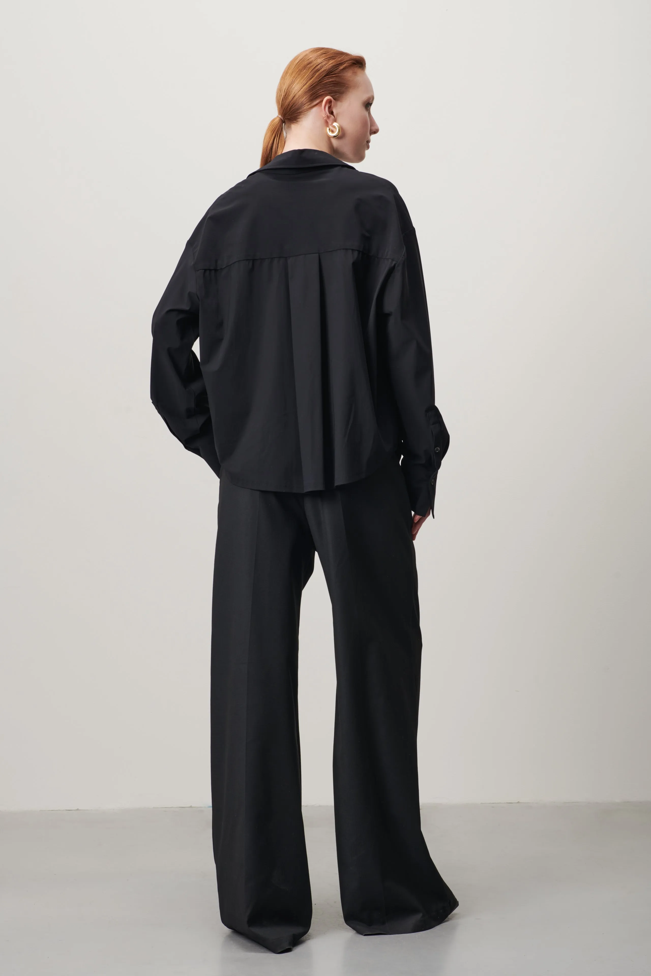 Sally Blouse Technical Jersey | Black