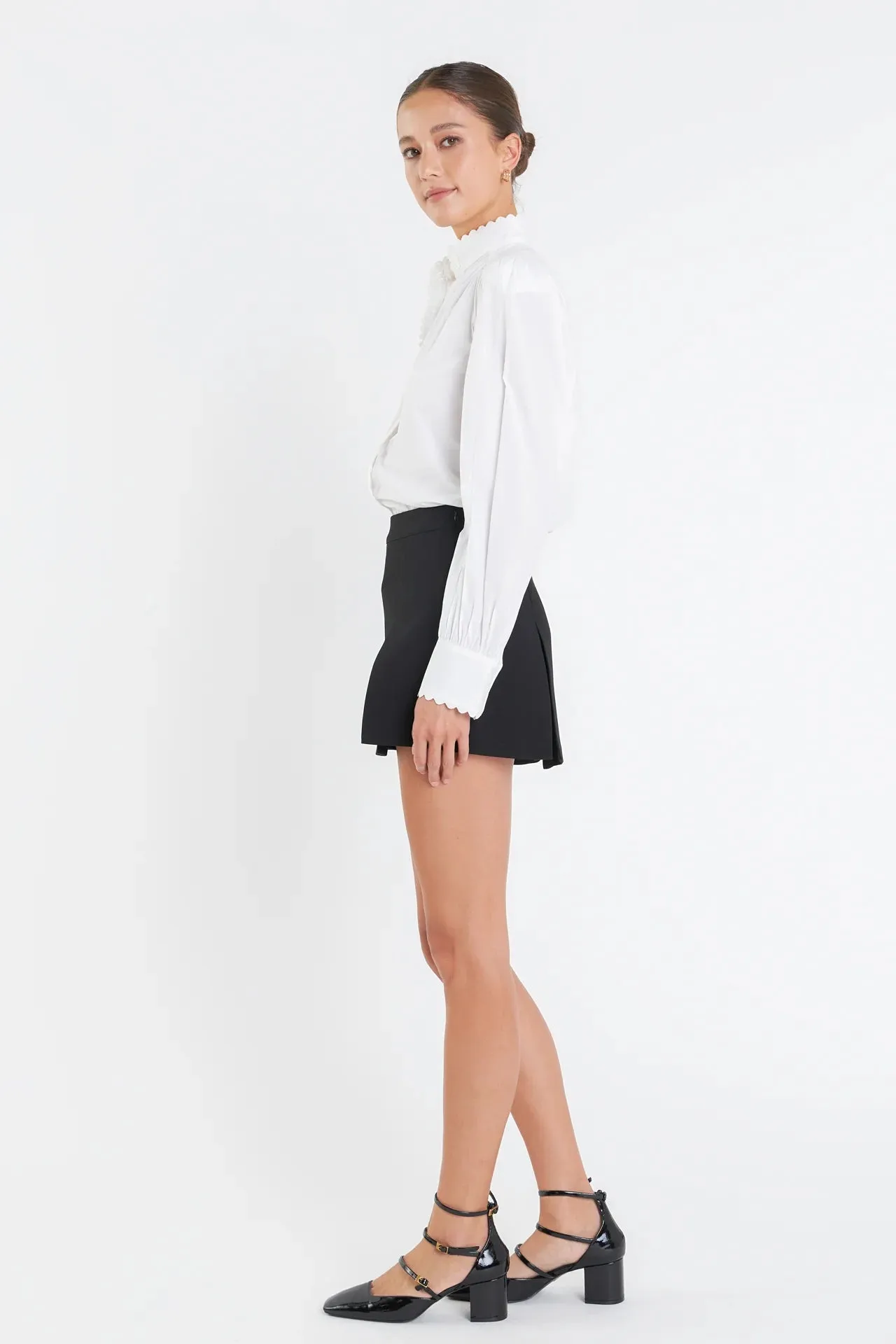 Scallop Trim Shirt