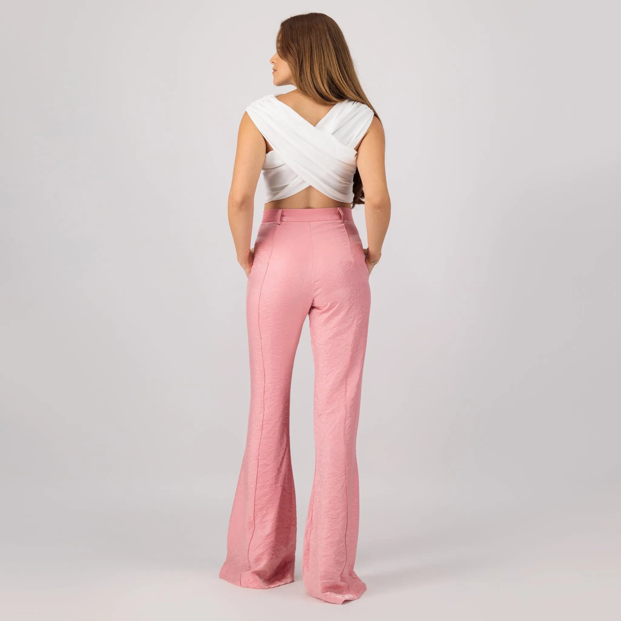 Shimmer flare pants