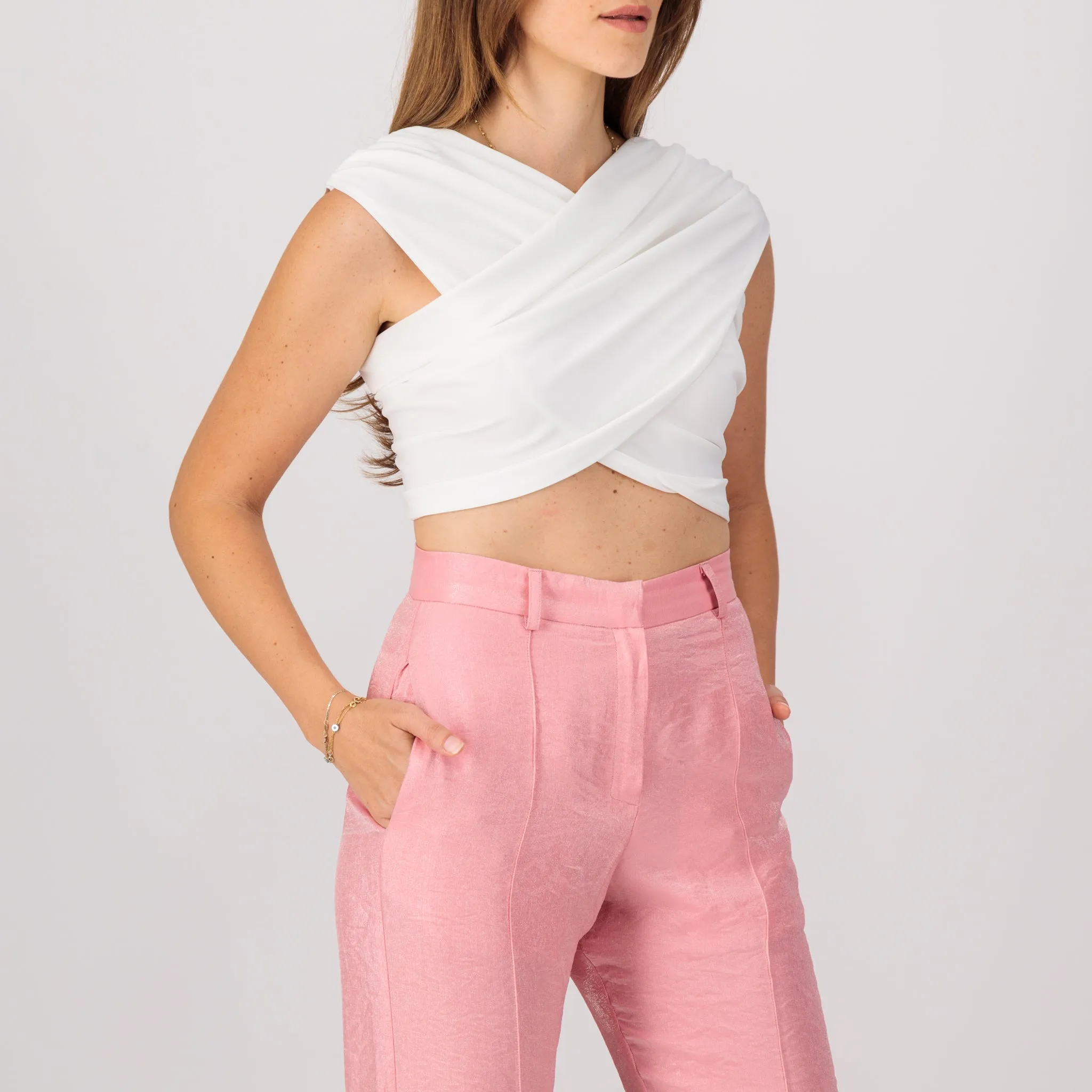 Shimmer flare pants