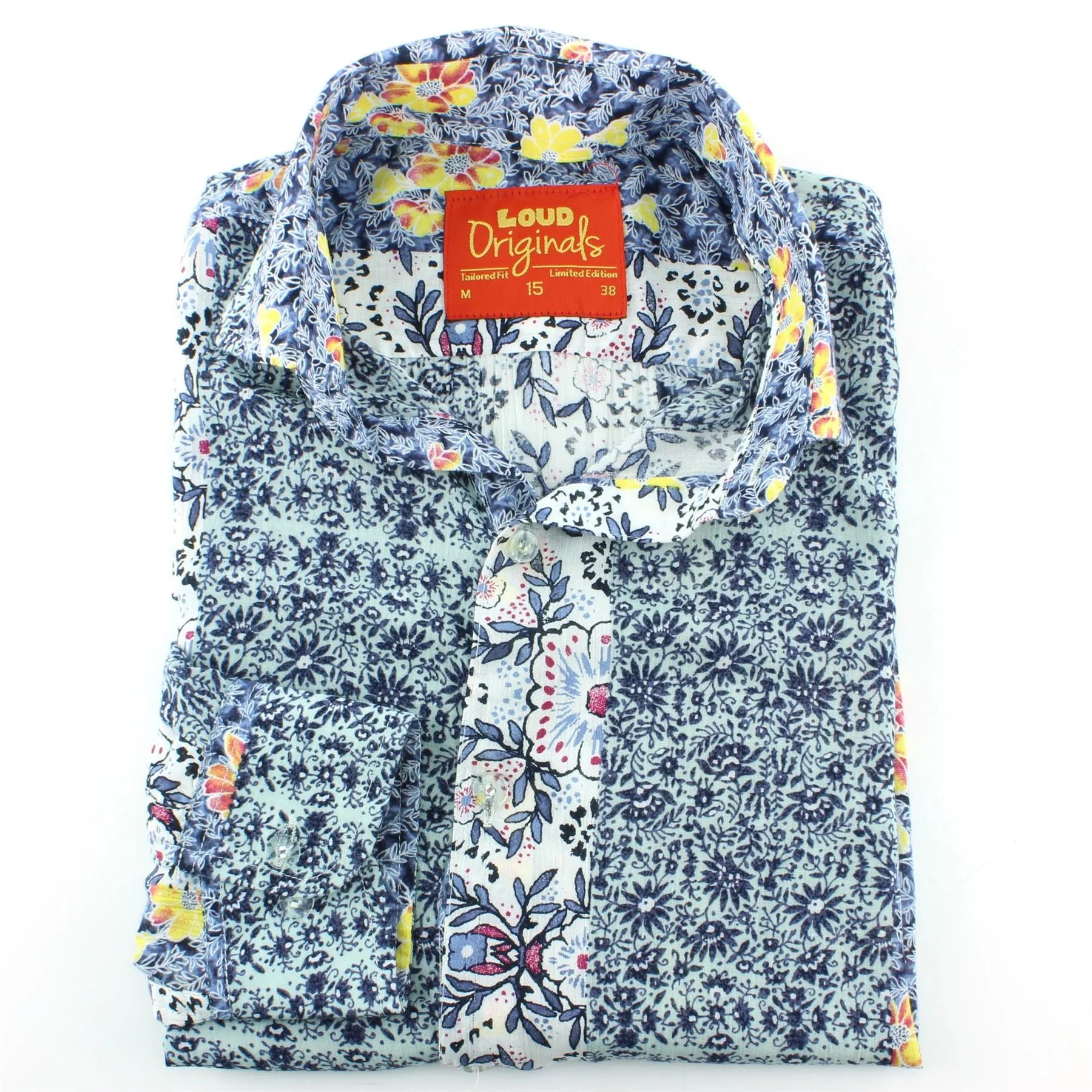 Slim Fit Long Sleeve Shirt - Floral Stripe