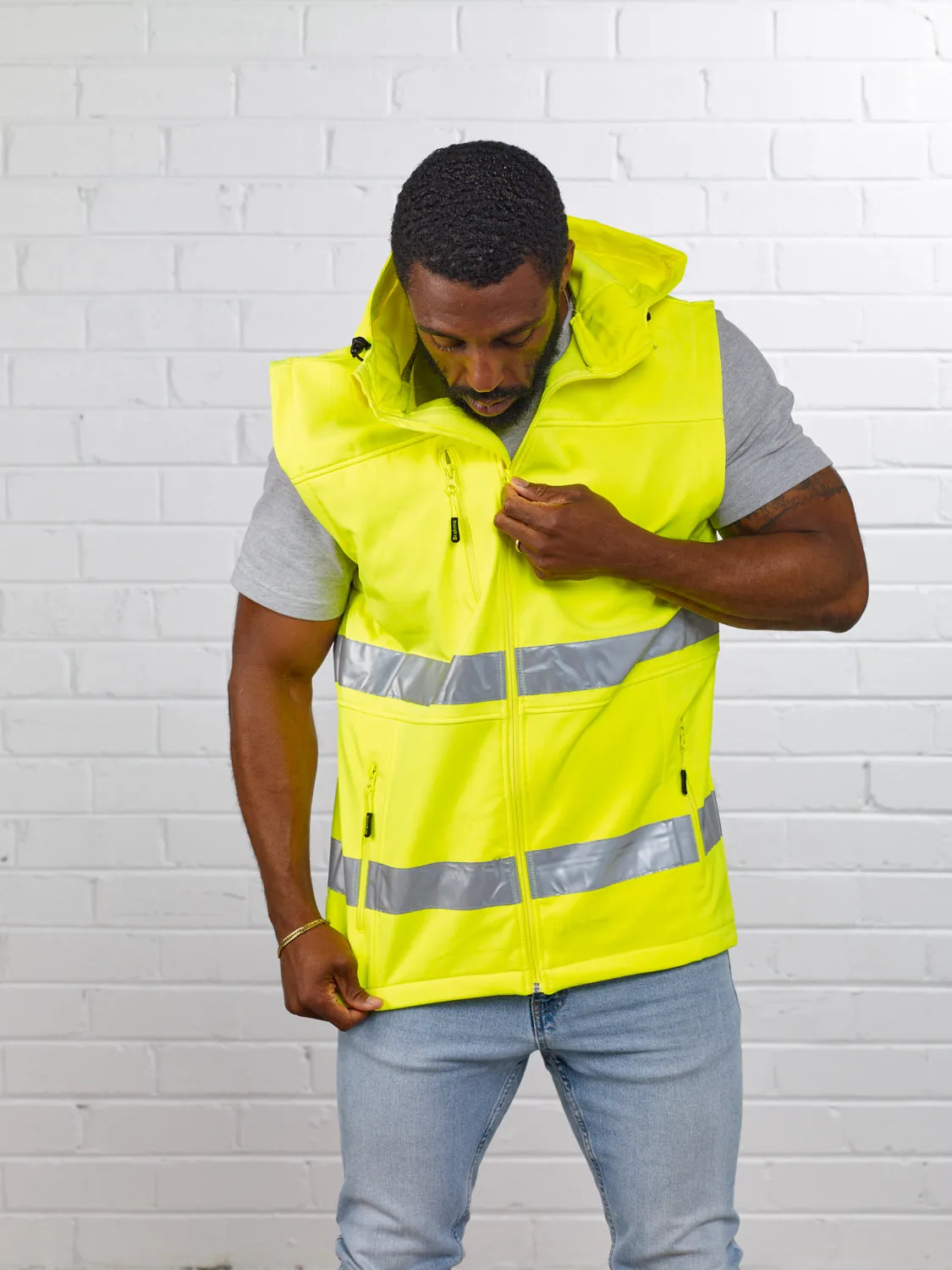 Soft Shell Day/Night Hoodie Vest