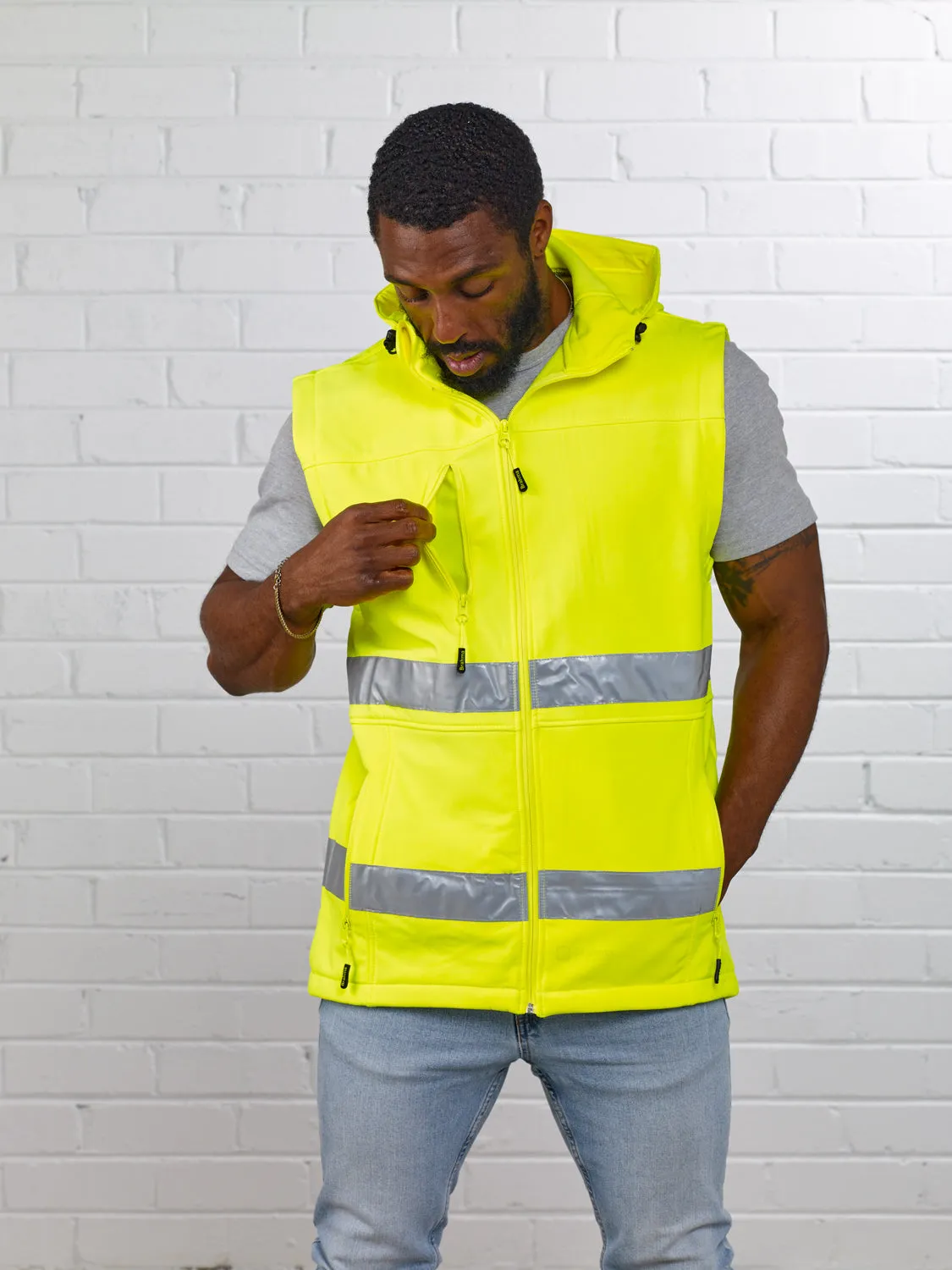 Soft Shell Day/Night Hoodie Vest