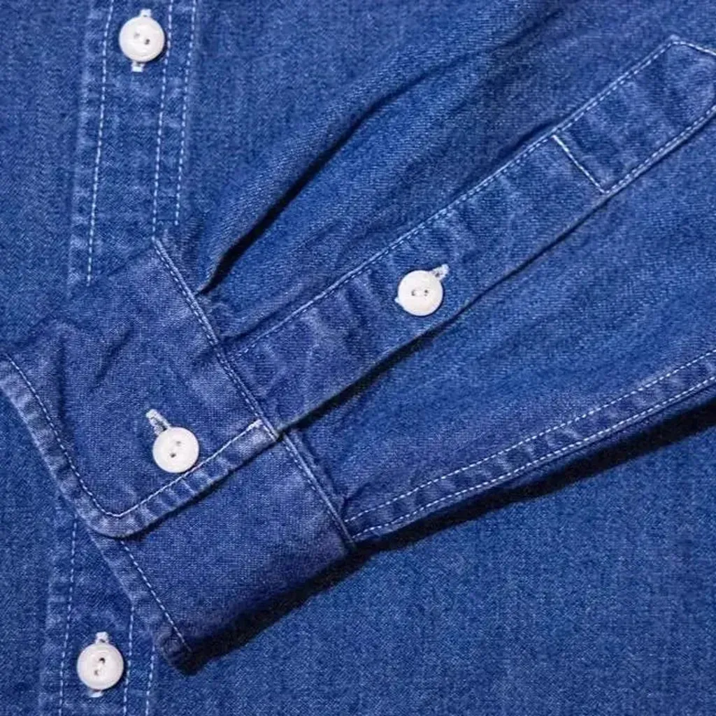 Street men's jean shirt
