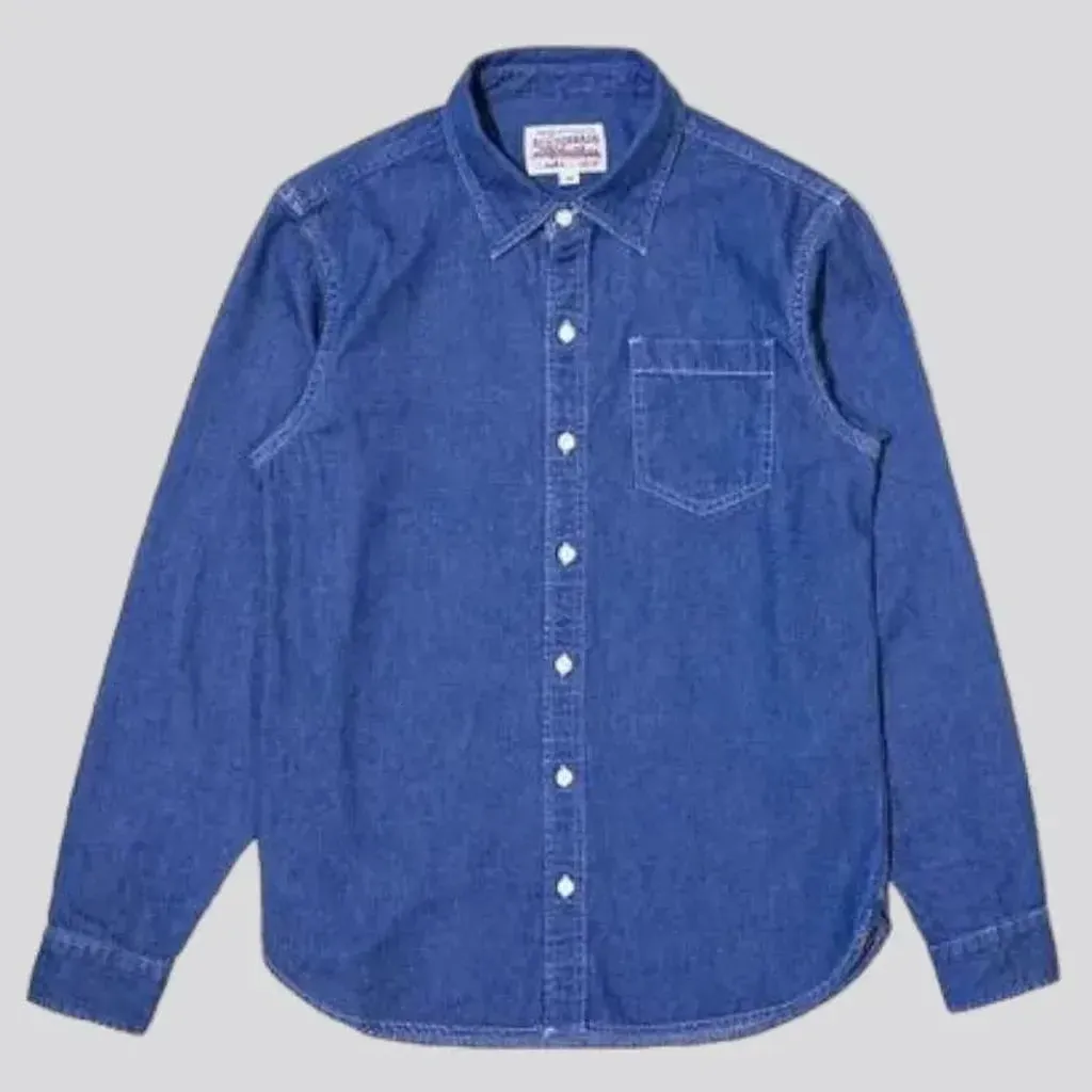 Street men's jean shirt