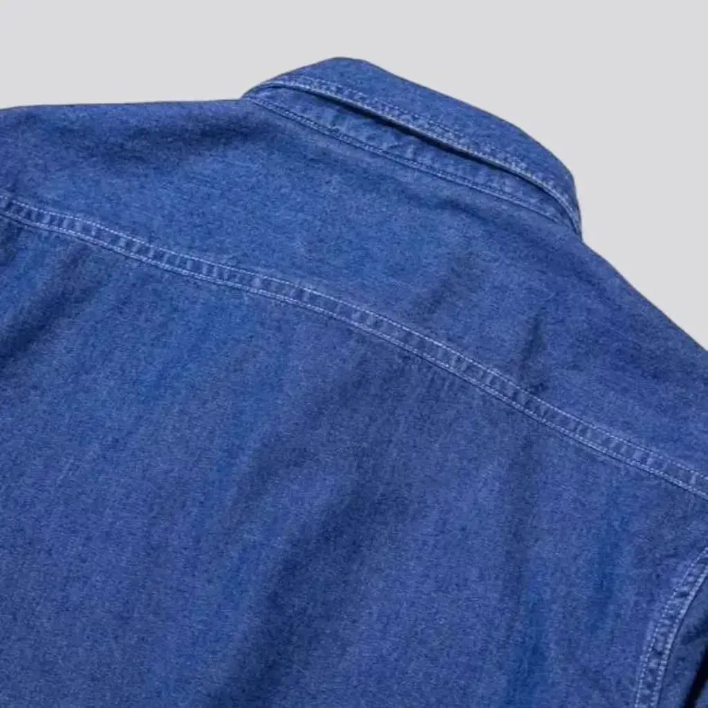 Street men's jean shirt