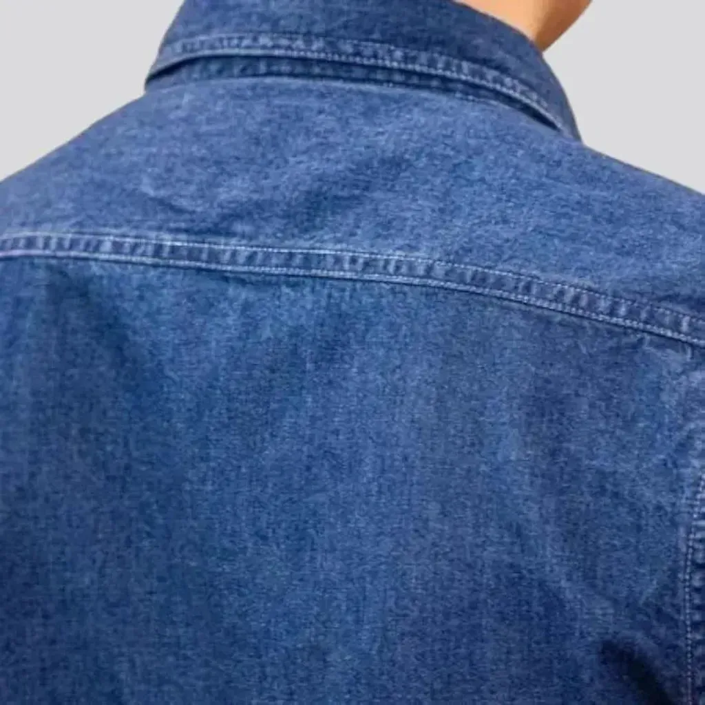 Street men's jean shirt