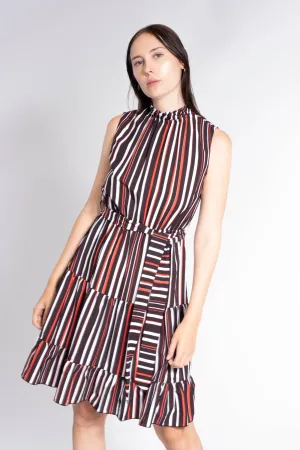 STRIPE SLESS DRESS