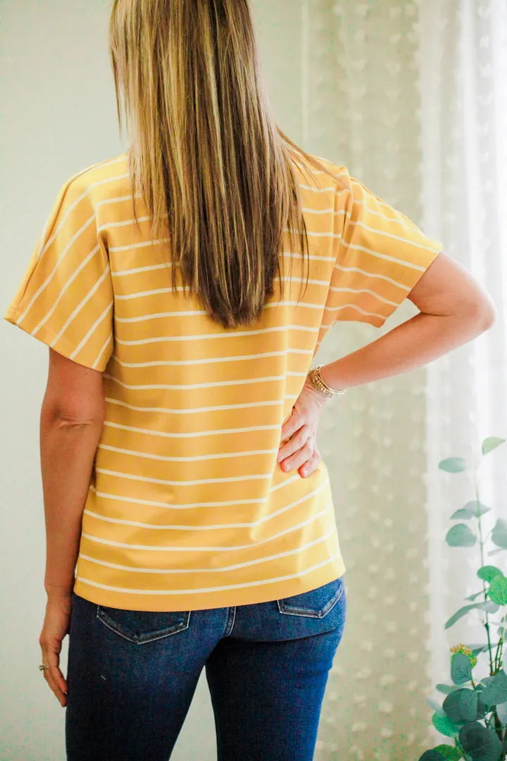 Striped Dolman Tee
