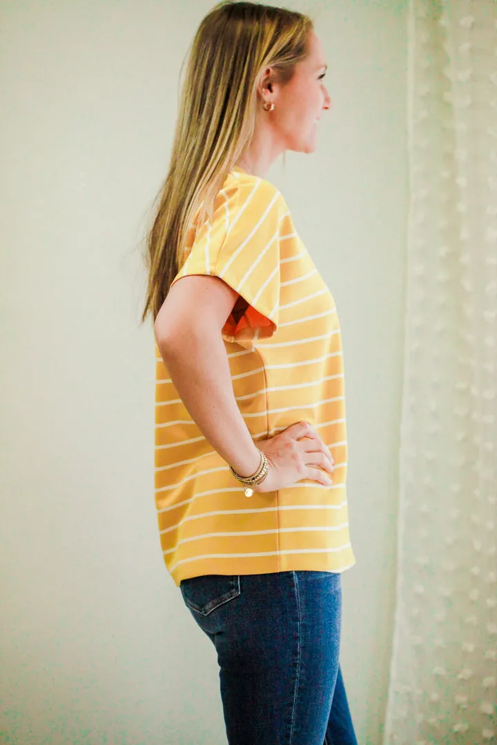 Striped Dolman Tee