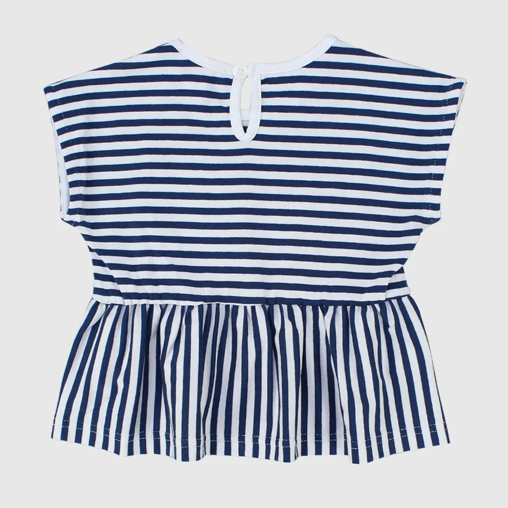 Striped Sleeveless Blouse