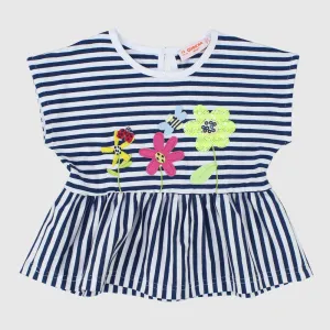 Striped Sleeveless Blouse
