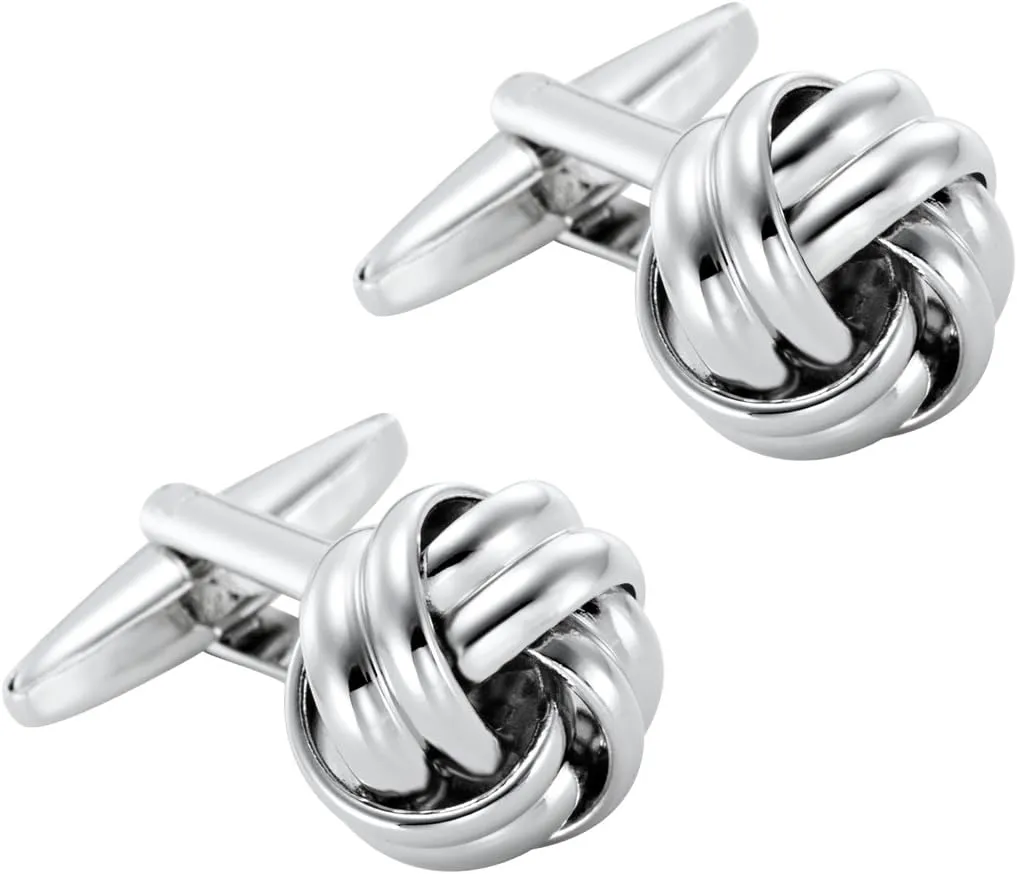 Stunning Mens Nautical Knot Stainless Steel Cufflinks