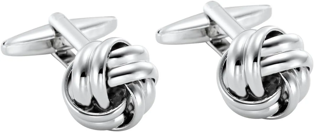 Stunning Mens Nautical Knot Stainless Steel Cufflinks
