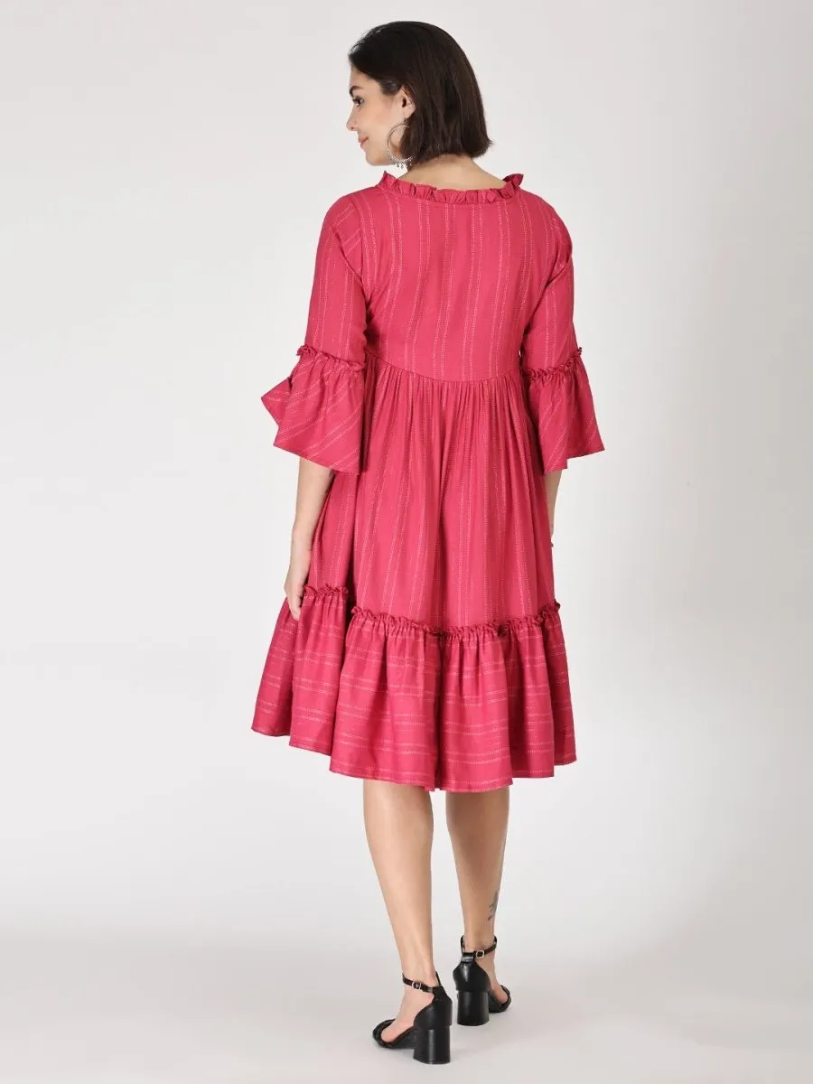 Sugar Berry Maternity Dress with Nursing