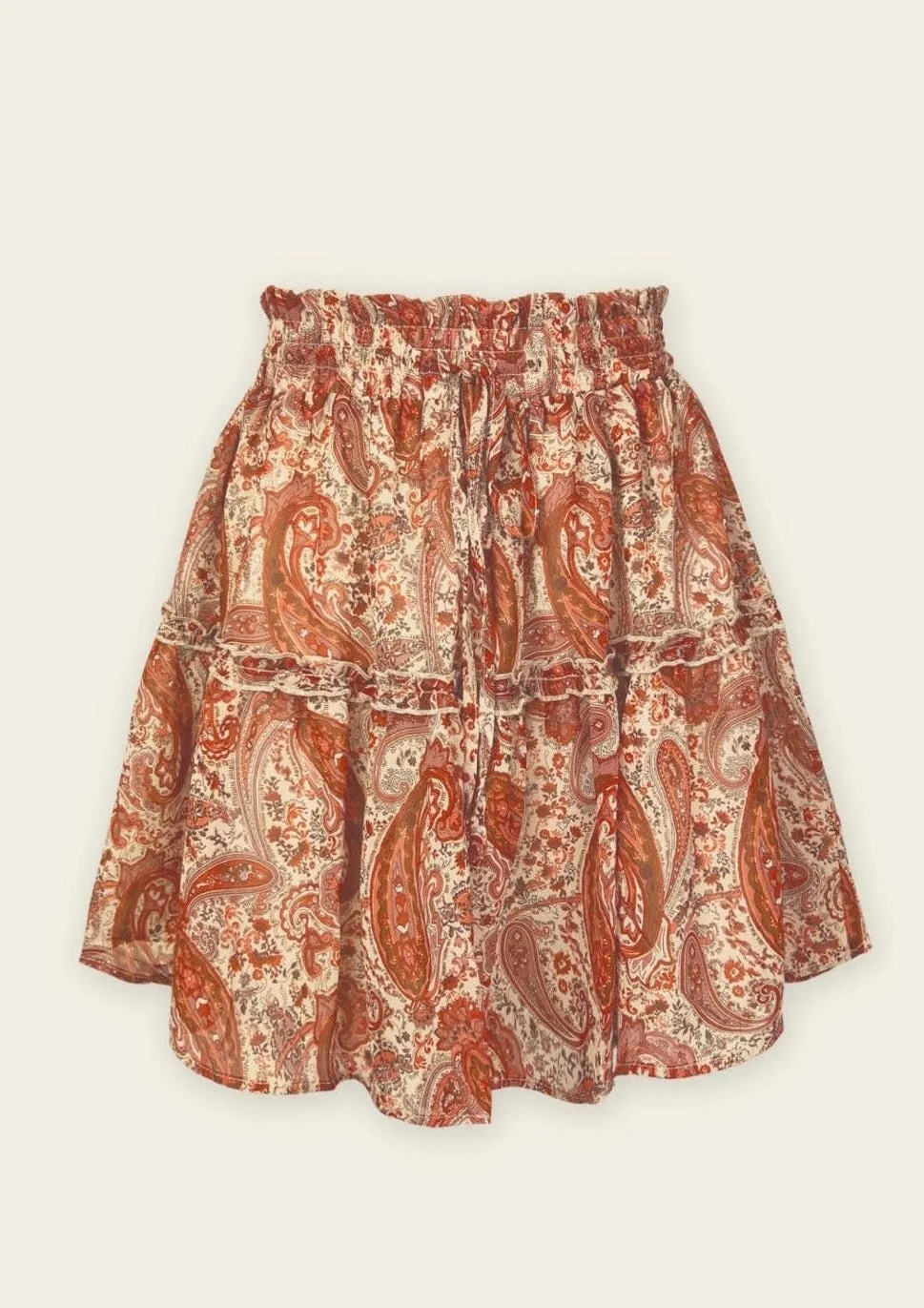 Summer Nights Paisley Mini Skirt