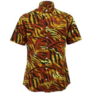 Tailored Fit Short Sleeve Shirt - Tiger
