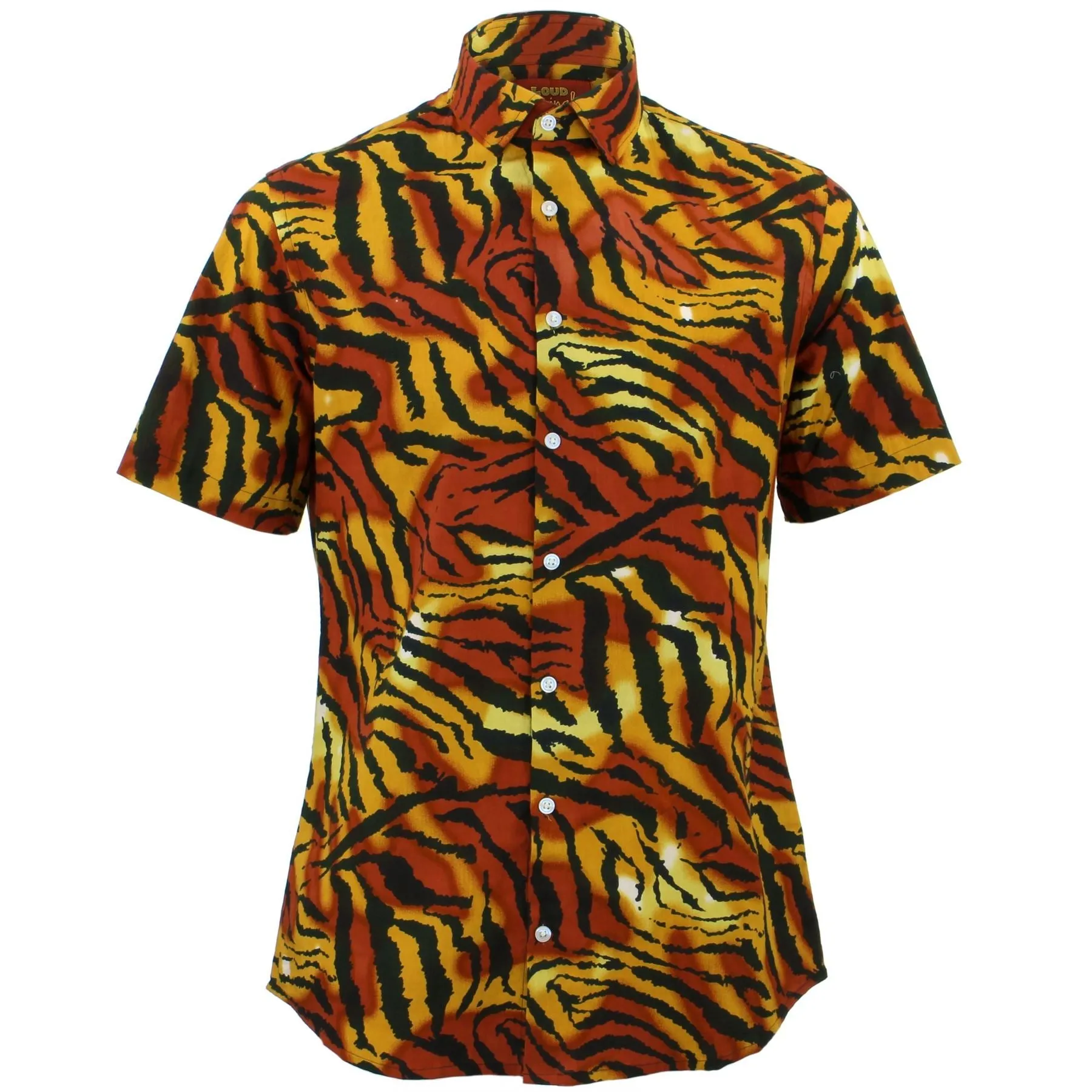 Tailored Fit Short Sleeve Shirt - Tiger