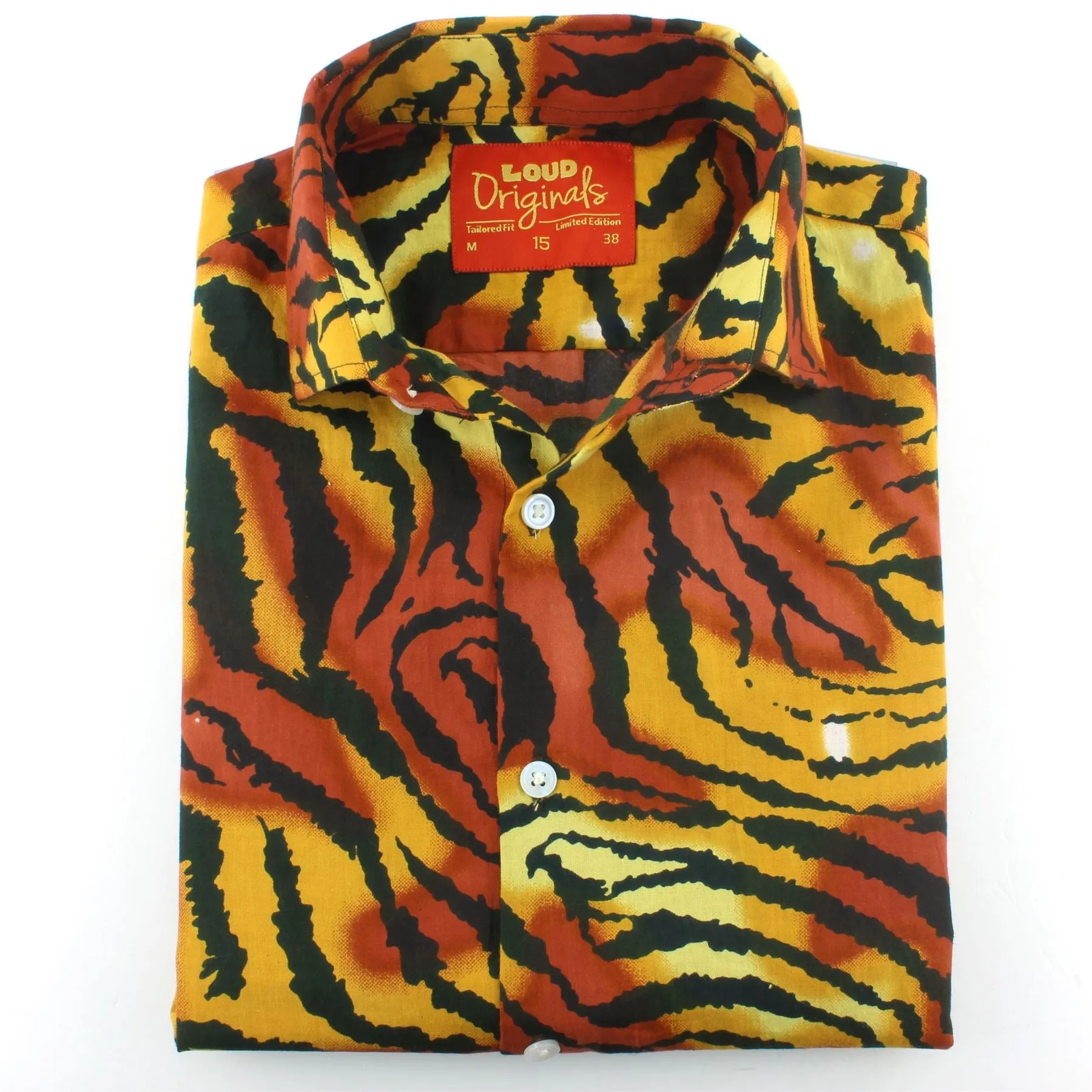 Tailored Fit Short Sleeve Shirt - Tiger