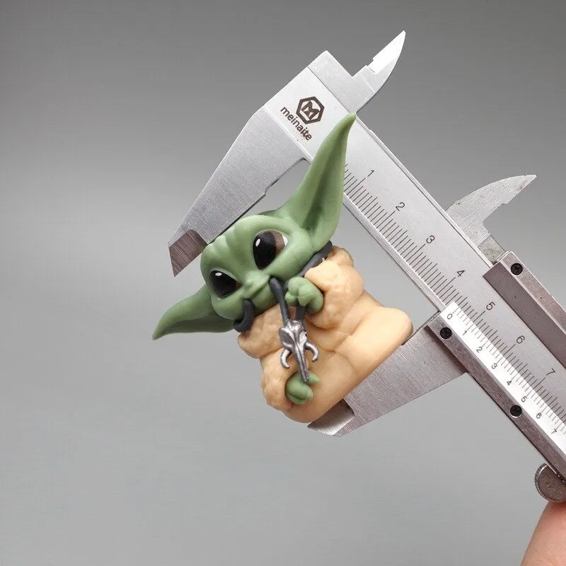 The Mandalorian | Set of 4 Baby Yoda Grogu Action Figures | 10 Cms |