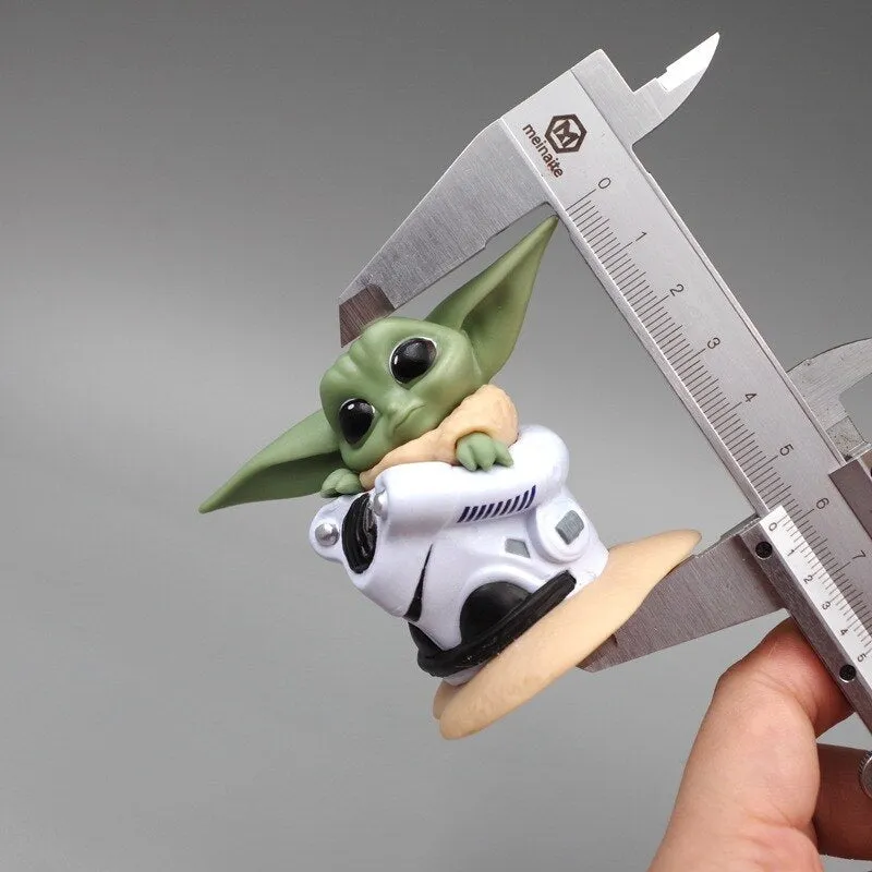 The Mandalorian | Set of 4 Baby Yoda Grogu Action Figures | 10 Cms |