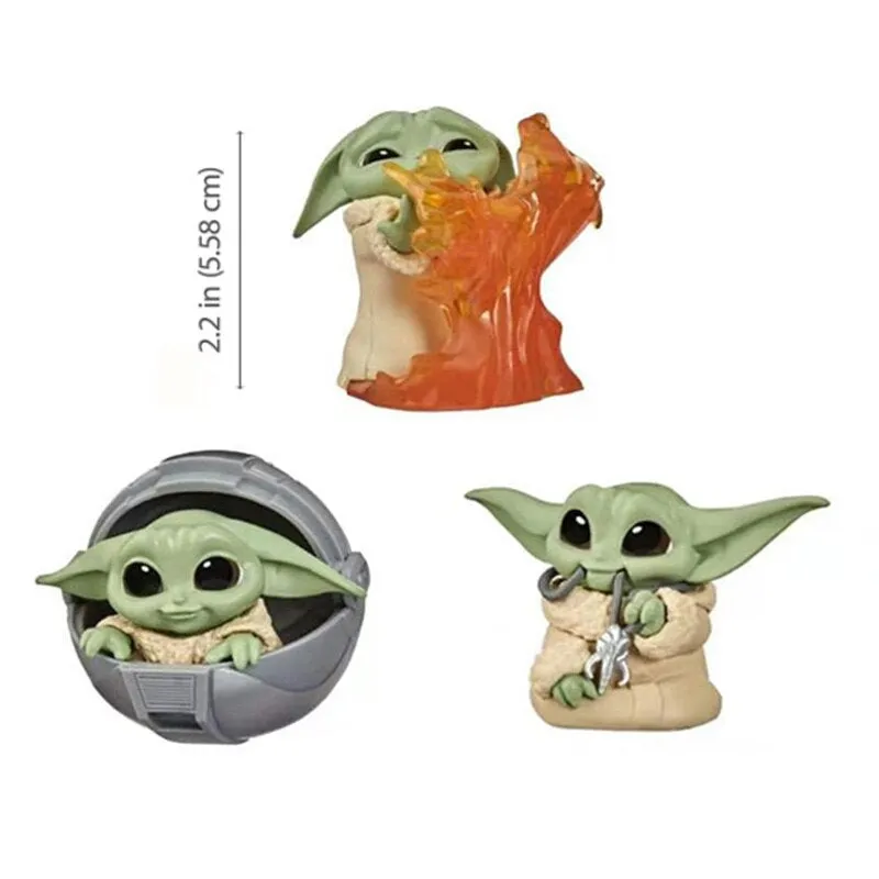 The Mandalorian | Set of 4 Baby Yoda Grogu Action Figures | 10 Cms |
