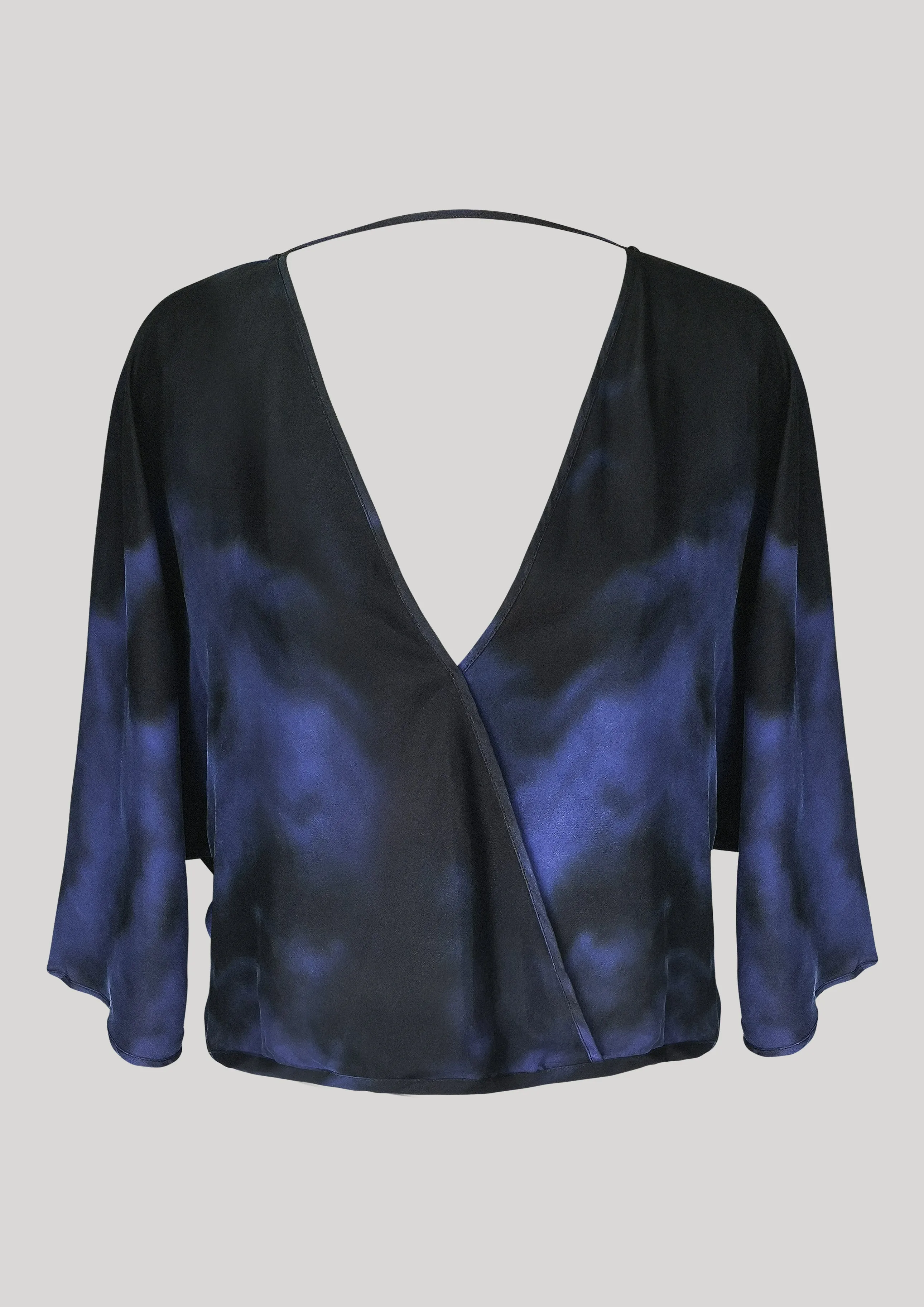 TOP DRAPING - blue printed