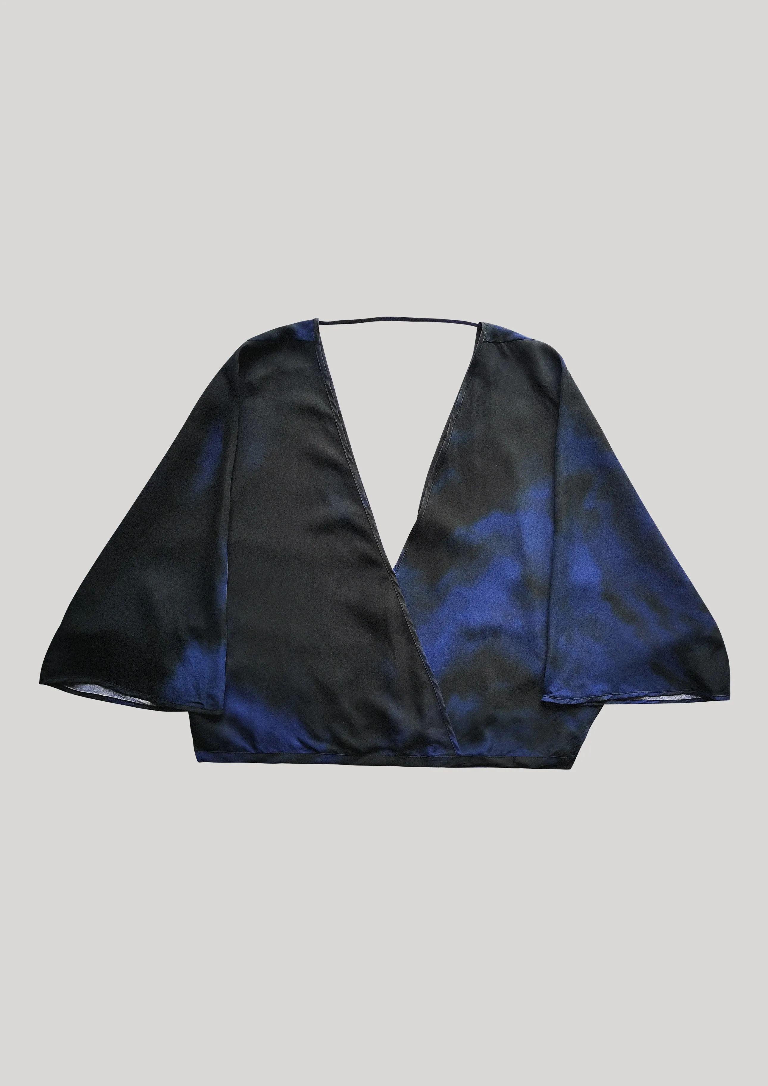 TOP DRAPING - blue printed