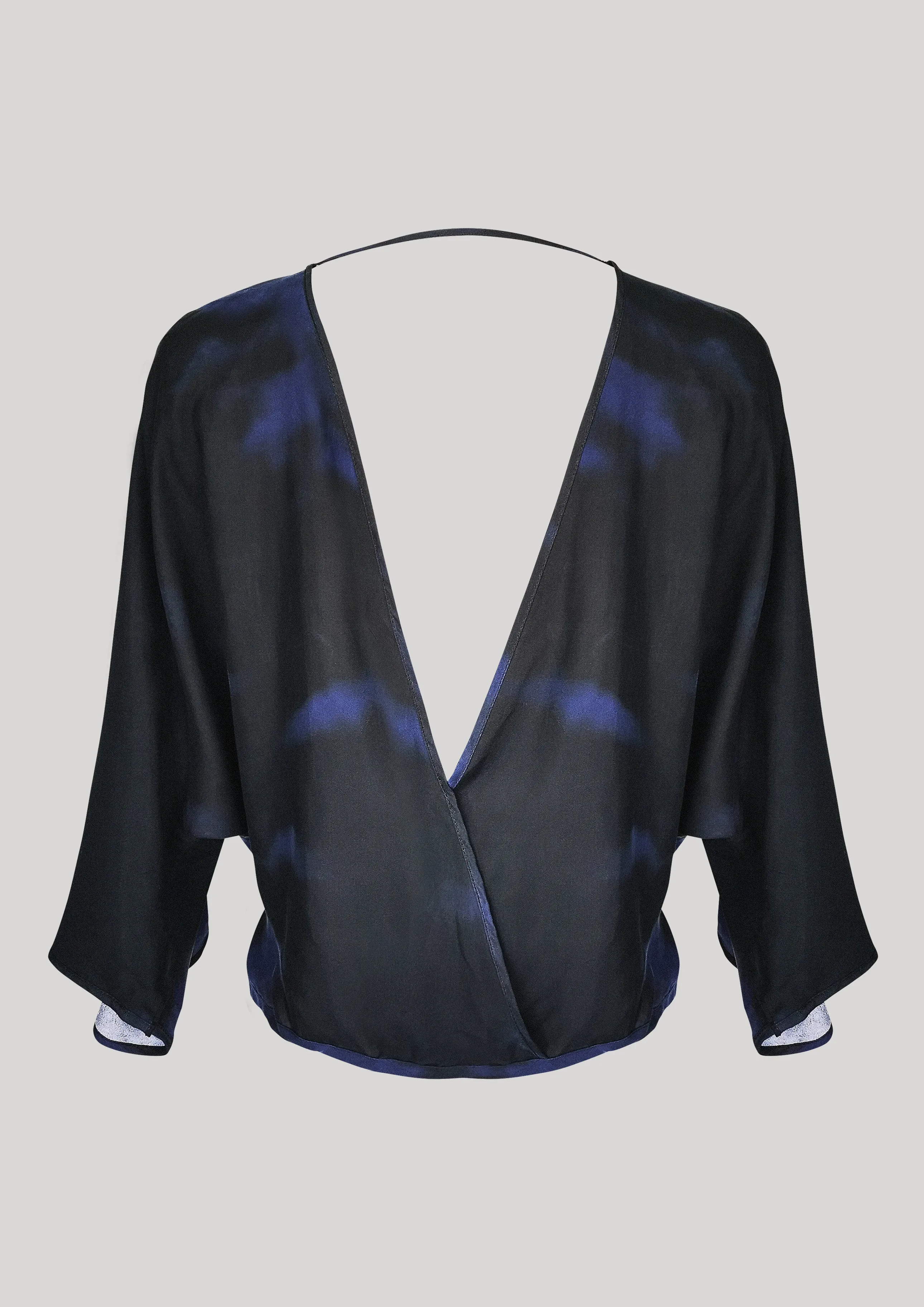 TOP DRAPING - blue printed