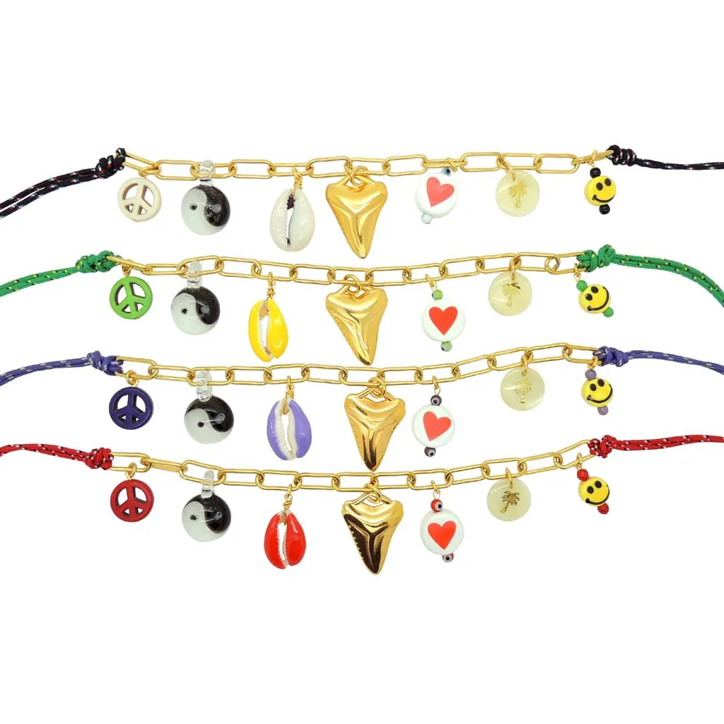 Treasure Island Lucky Charms Nautical Cord Necklace