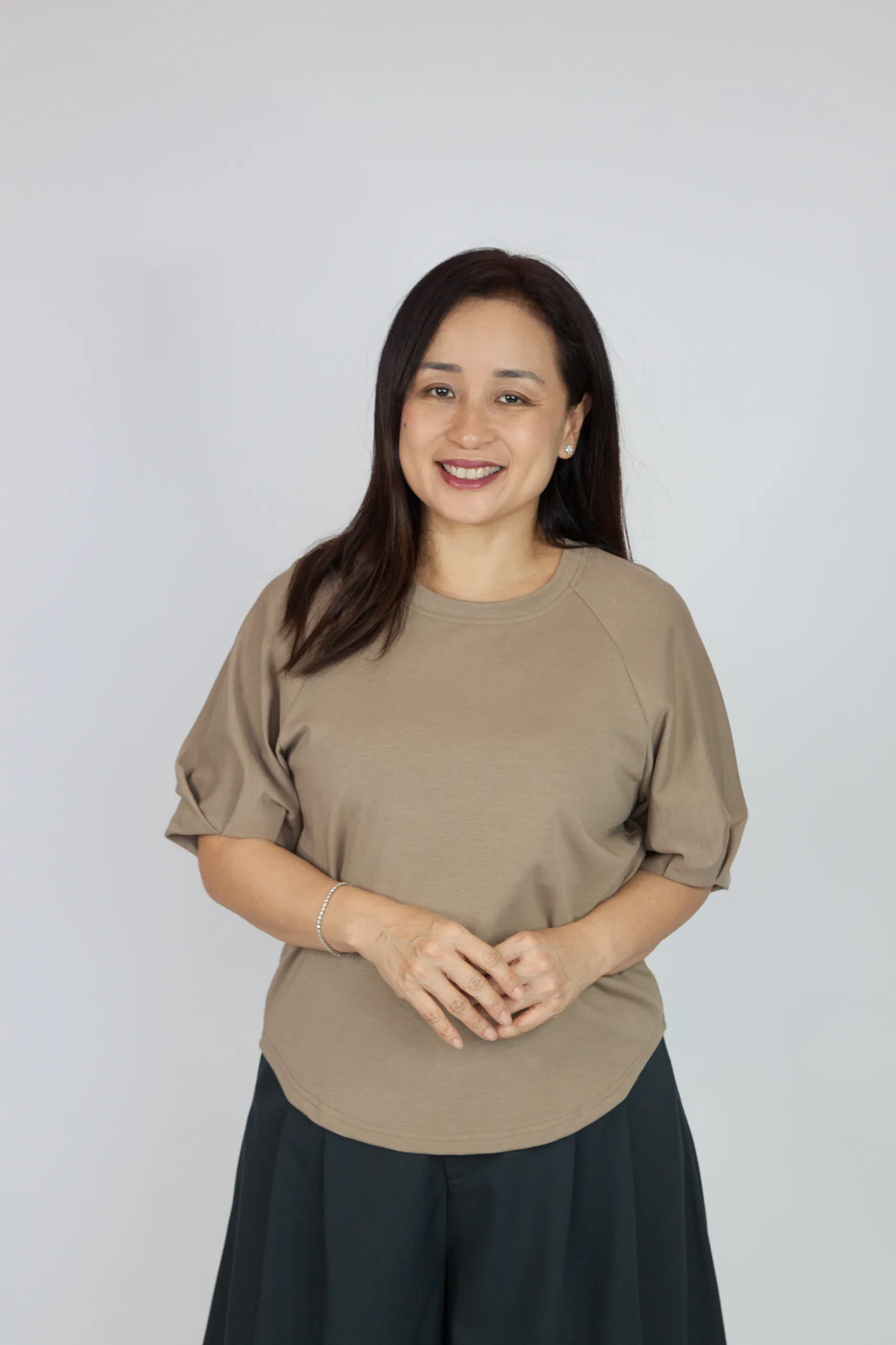 Trendy Folded Sleeve Shirt