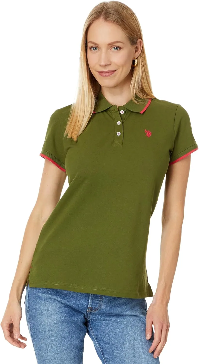 U.S. Polo Assn. Women's Classic Stretch Pique Polo Shirt