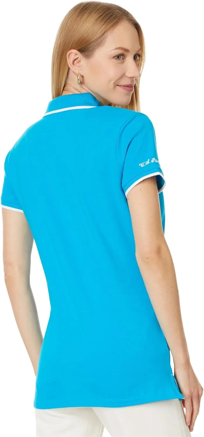 U.S. Polo Assn. Women's Classic Stretch Pique Polo Shirt