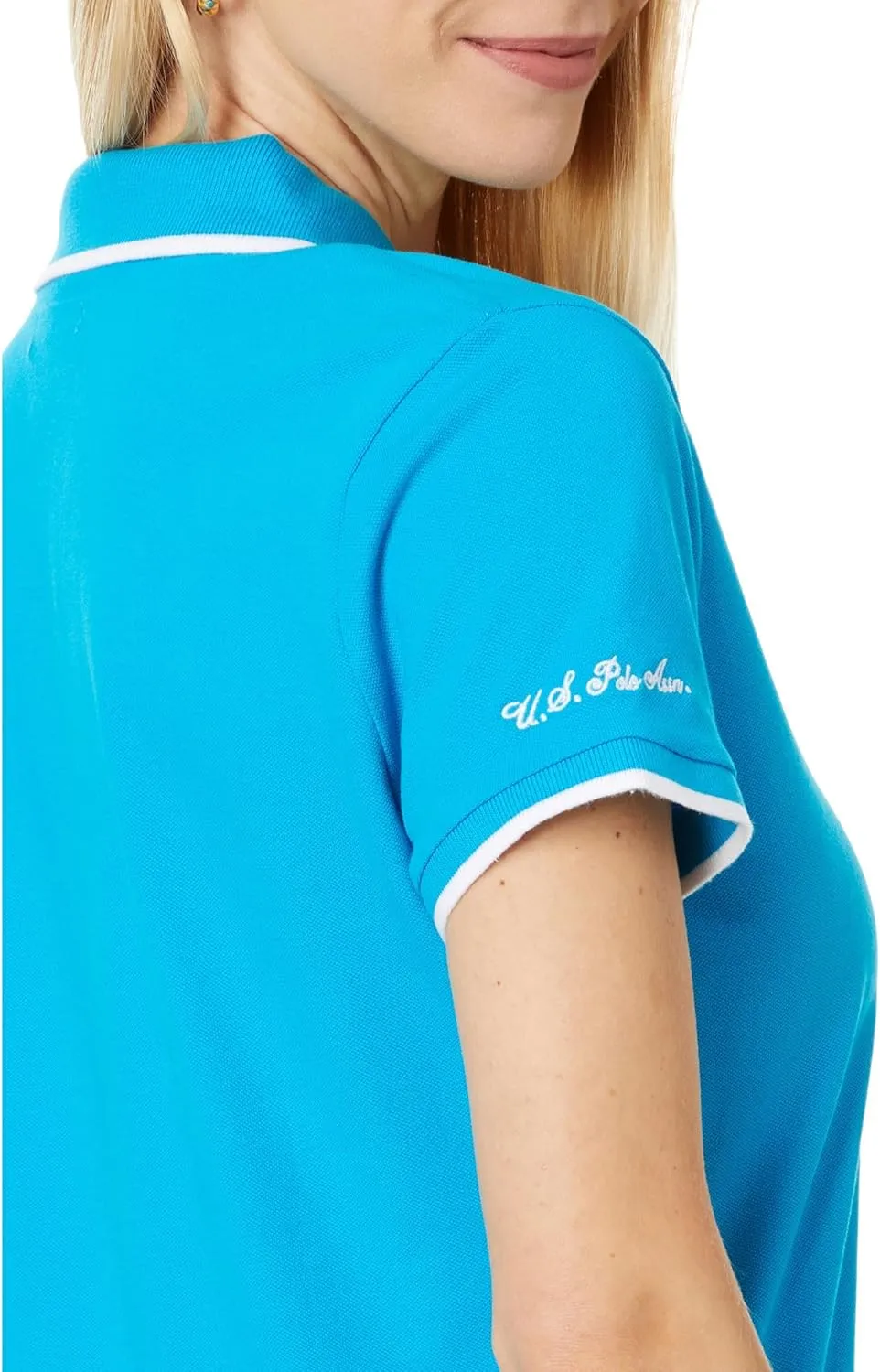 U.S. Polo Assn. Women's Classic Stretch Pique Polo Shirt
