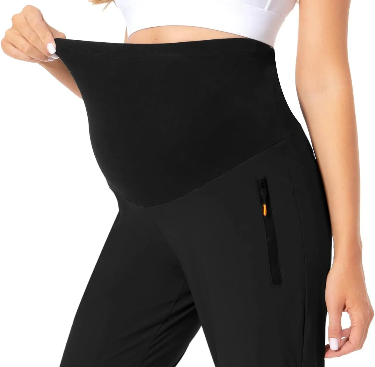 V VOCNI Maternity Jogger Pants Women's Quick Dry Lounge Scrub Joggers Pockets Sweatpants Workout Clothes