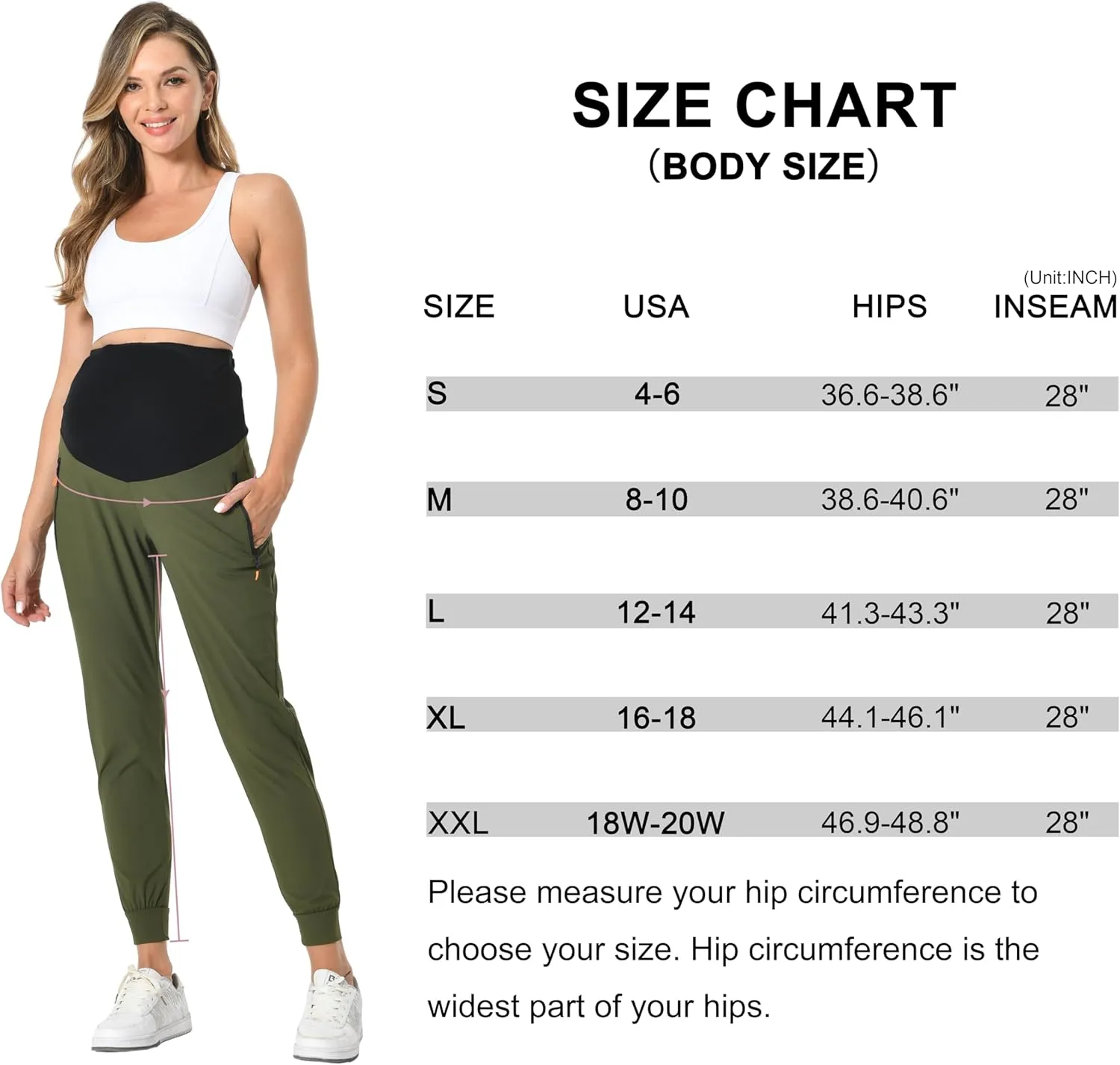 V VOCNI Maternity Jogger Pants Women's Quick Dry Lounge Scrub Joggers Pockets Sweatpants Workout Clothes