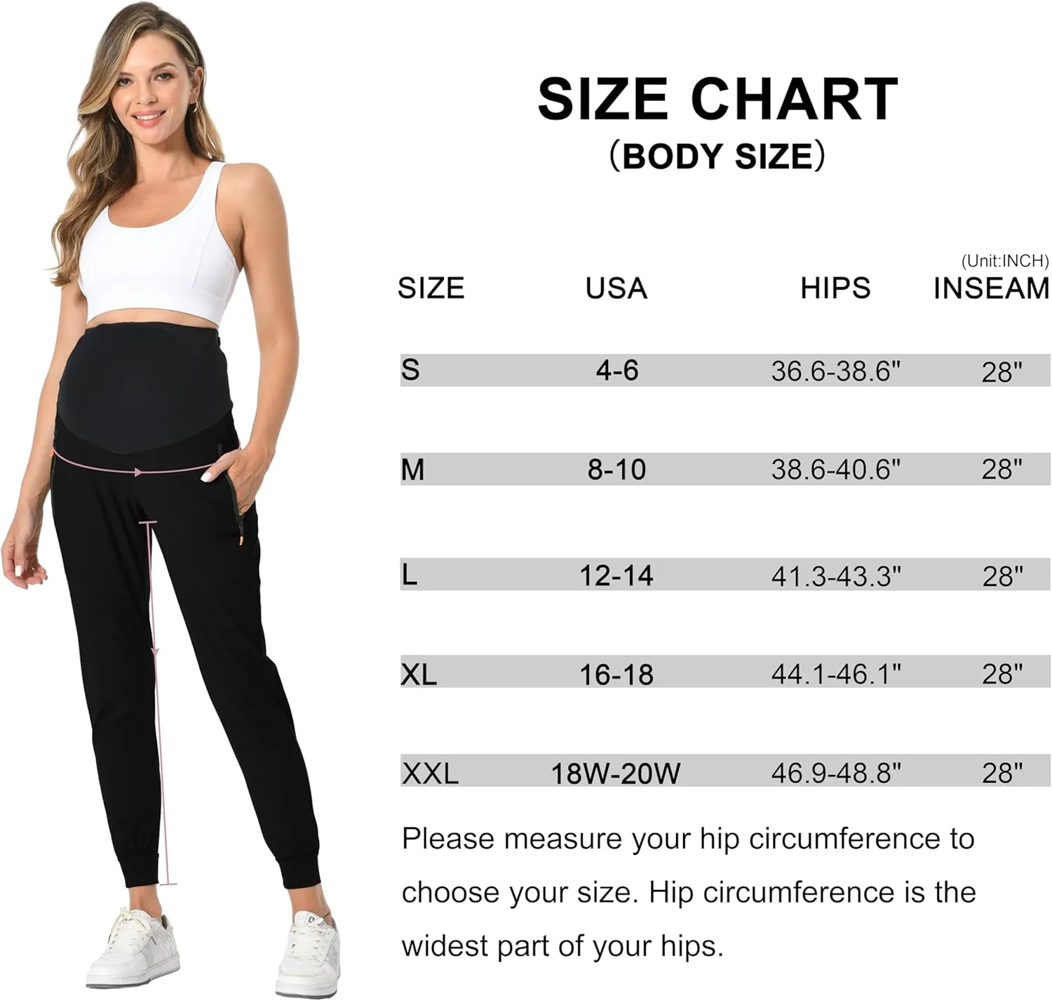 V VOCNI Maternity Jogger Pants Women's Quick Dry Lounge Scrub Joggers Pockets Sweatpants Workout Clothes